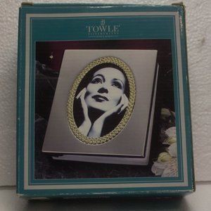 Vintage Towle Silversmiths Two Tone Silver/Brass Finish Album Frame